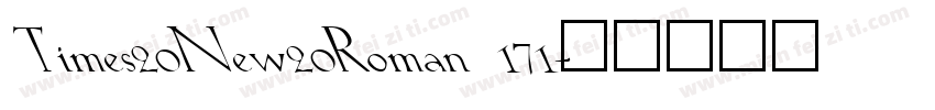 Times20New20Roman 171字体转换